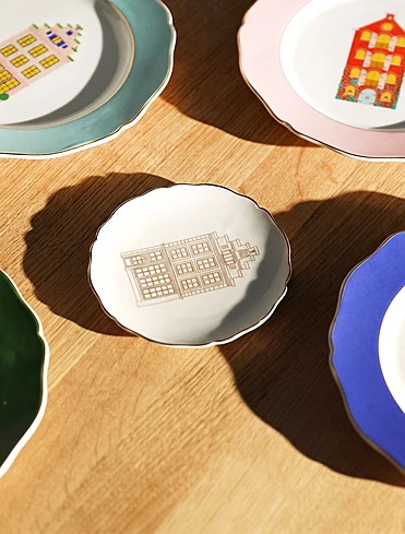 Набор из 4 мини-тарелок House, 13 см