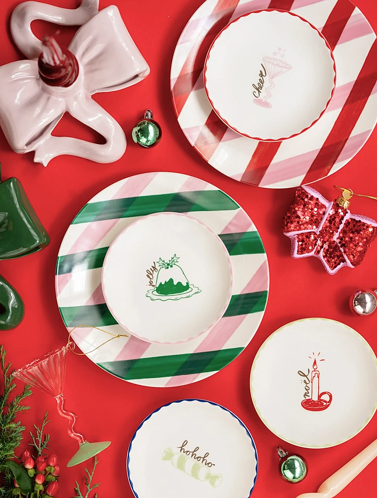Набор из 4 мини-тарелок Merry Christmas, 12,5 см от &Klevering