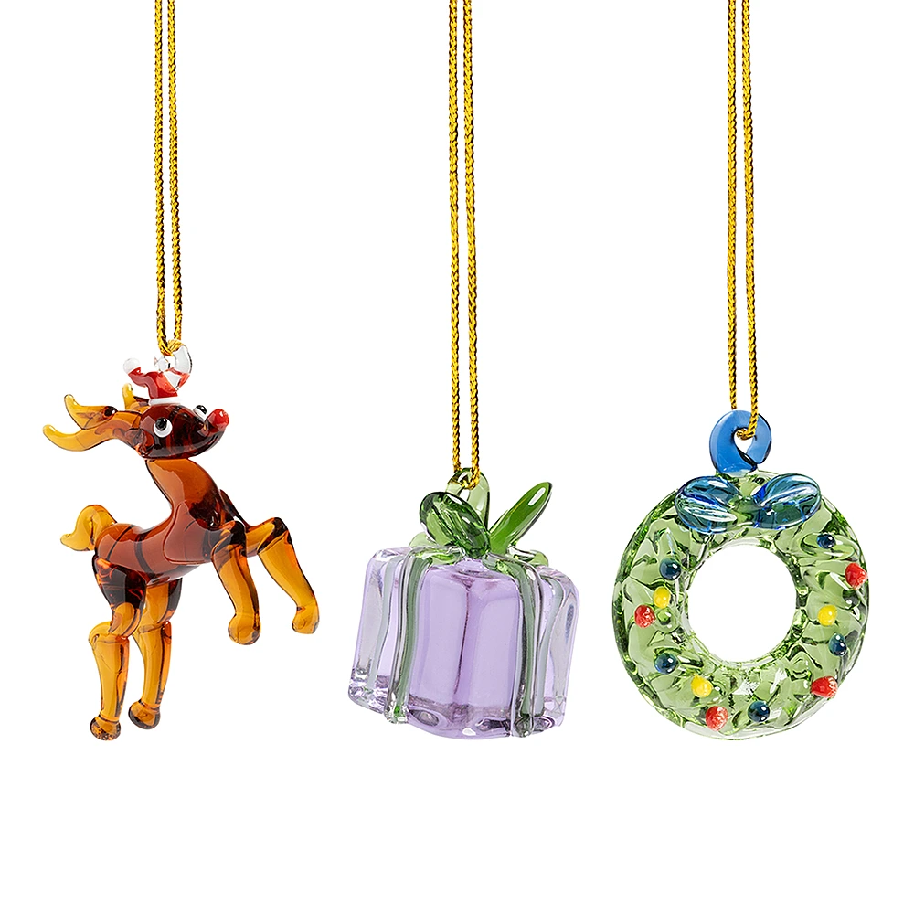Набор из 3 ёлочных игрушек Ornament от &Klevering