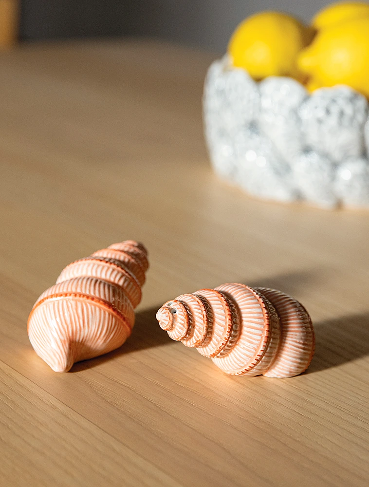 Набор из солонки и перечницы Shell, 4 см от &Klevering