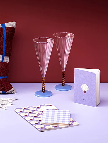 Набор из 2 бокалов для шампанского Perle, 180 мл