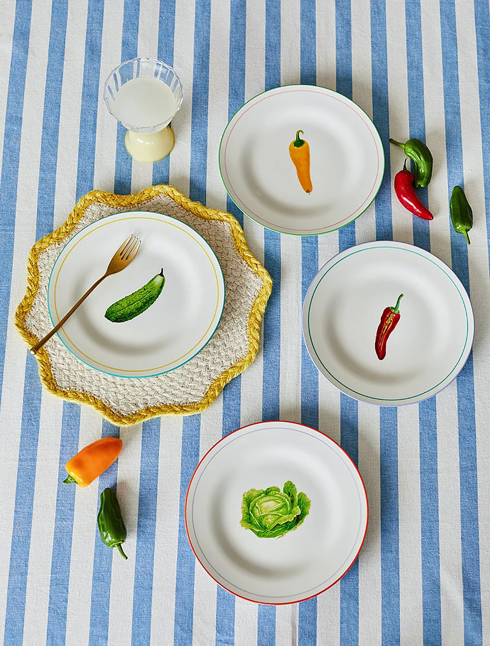 Закусочная тарелка Vegetable, 21 см