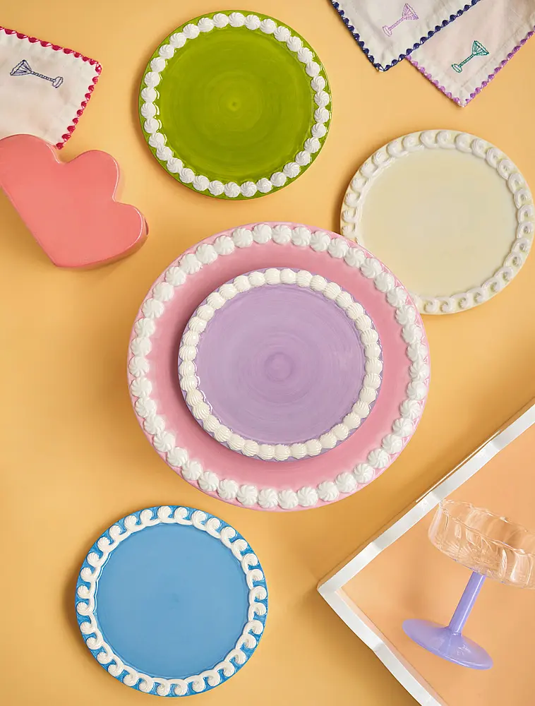 Набор из 4 пирожковых тарелок Whip, 17 см от &Klevering