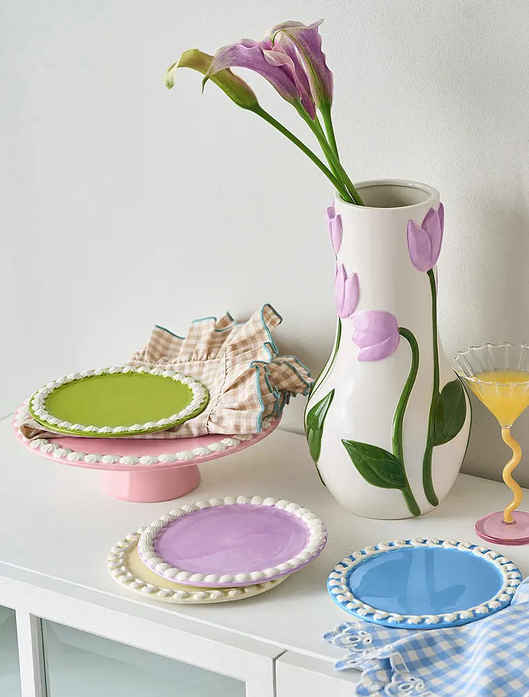 Набор из 4 пирожковых тарелок Whip, 17 см от &Klevering