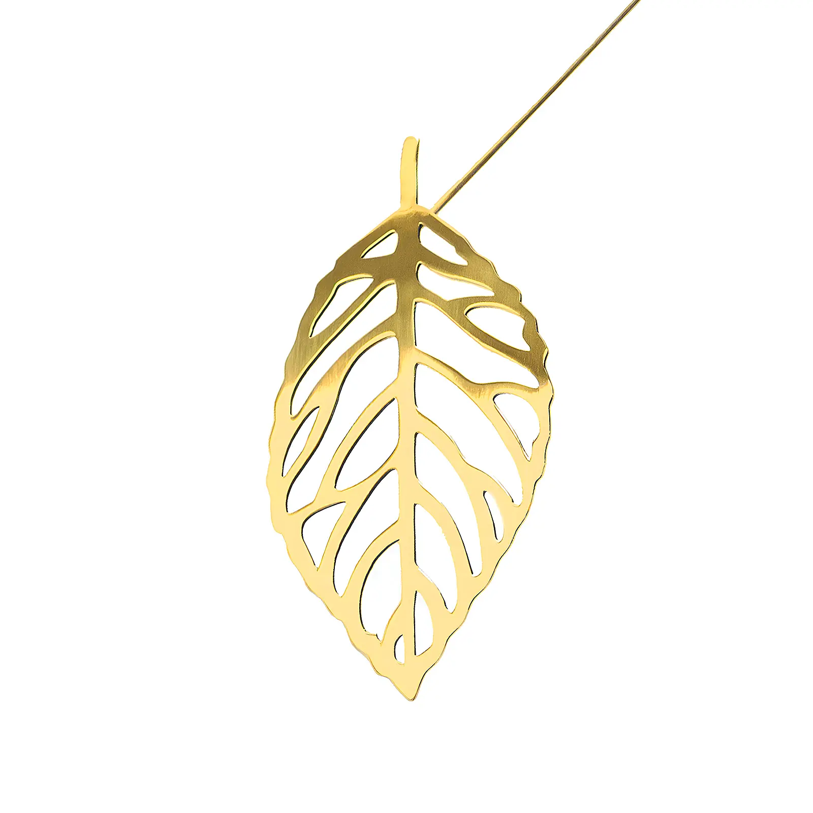 Набор из 2 декоративных листьев Brass, 37,5 см