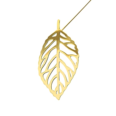 Набор из 2 декоративных листьев Brass, 37,5 см