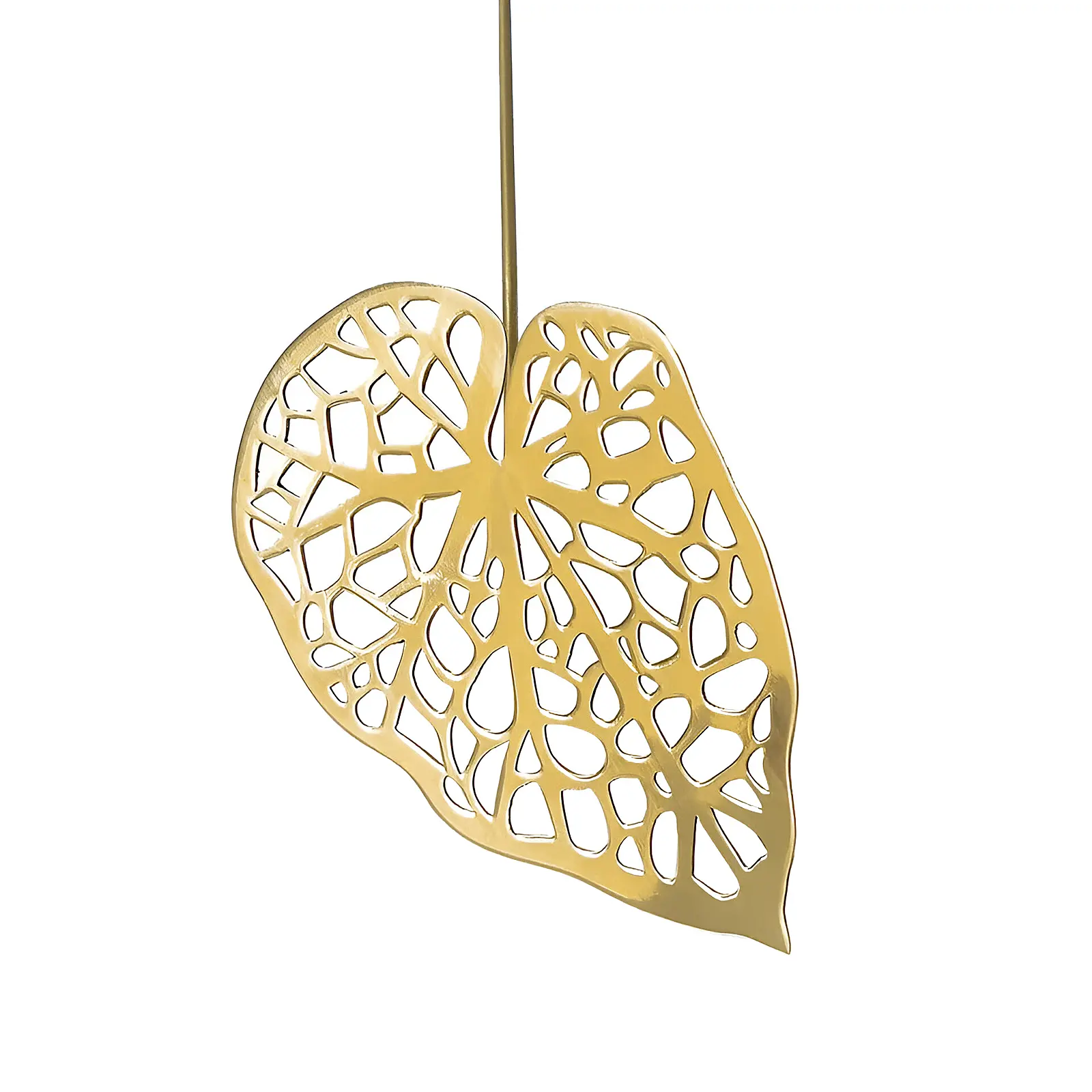 Набор из 2 декоративных листьев Brass, 35,5 см