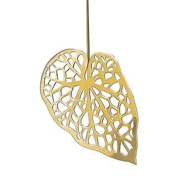 Набор из 2 декоративных листьев Brass, 35,5 см