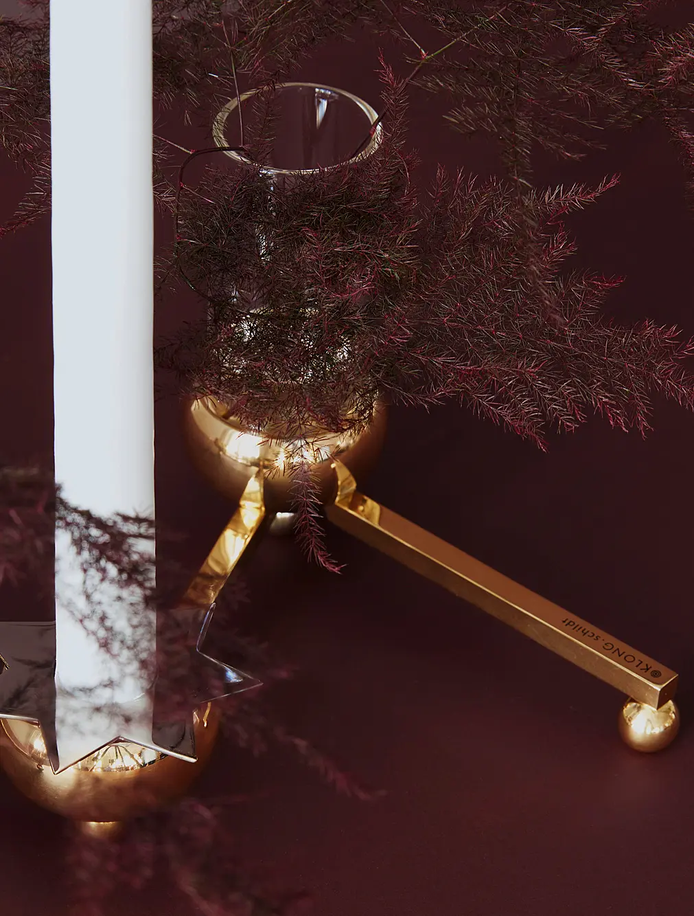 Подсвечник с колбами для цветов Constella, 14x15 см