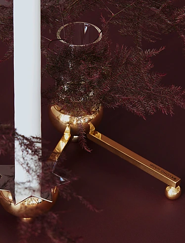 Подсвечник с колбами для цветов Constella, 14x15 см