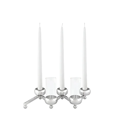 Подсвечник с колбами для цветов Constella, 14x15 см