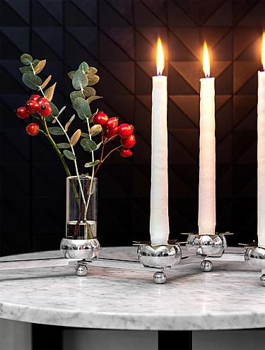 Подсвечник с колбами для цветов Constella, 14x15 см