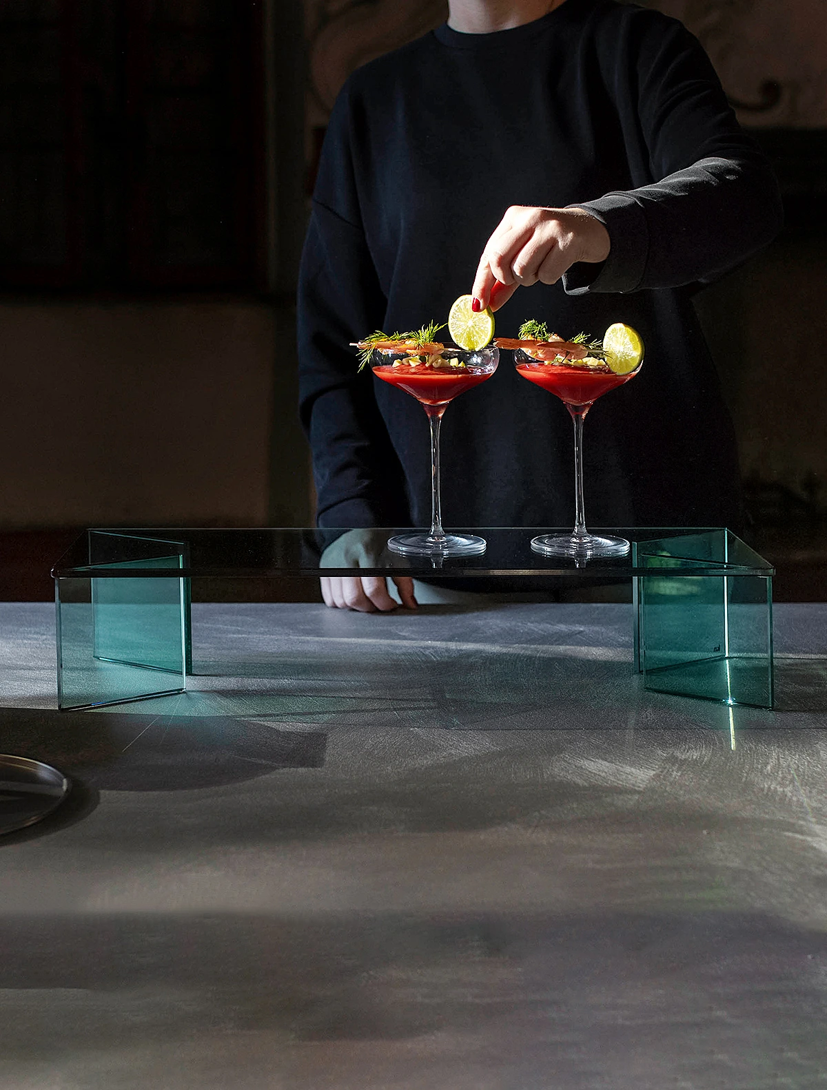 Сервировочный подиум Glass G, 60x20x12 см