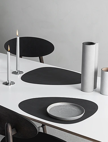 Плейсмат Curve Black, 37x44 см