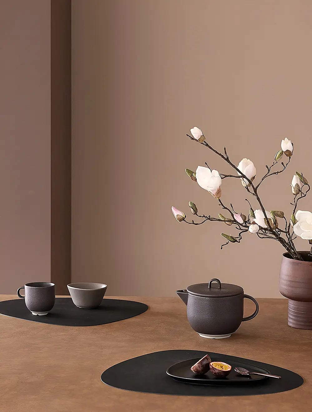 Плейсмат Curve Black, 37x44 см