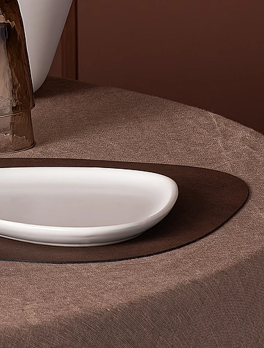 Плейсмат Curve Dark Brown, 37x44 см