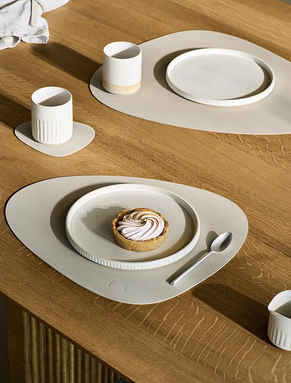 Плейсмат Curve Oyster White, 37x44 см