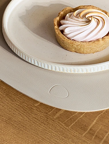 Плейсмат Curve Oyster White, 37x44 см