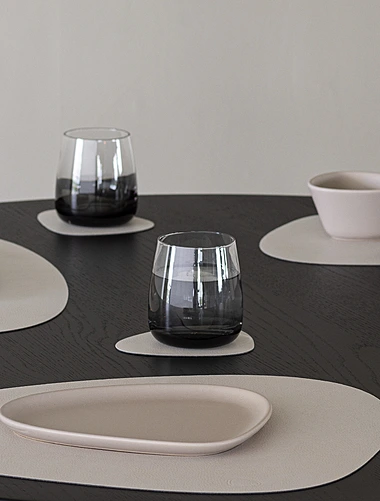 Подставка под стаканы и кружки Curve Oyster White, 11x13 см