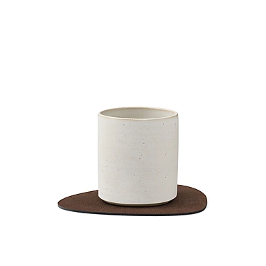 Подставка под стаканы и кружки Curve Dark Brown, 11x13 см