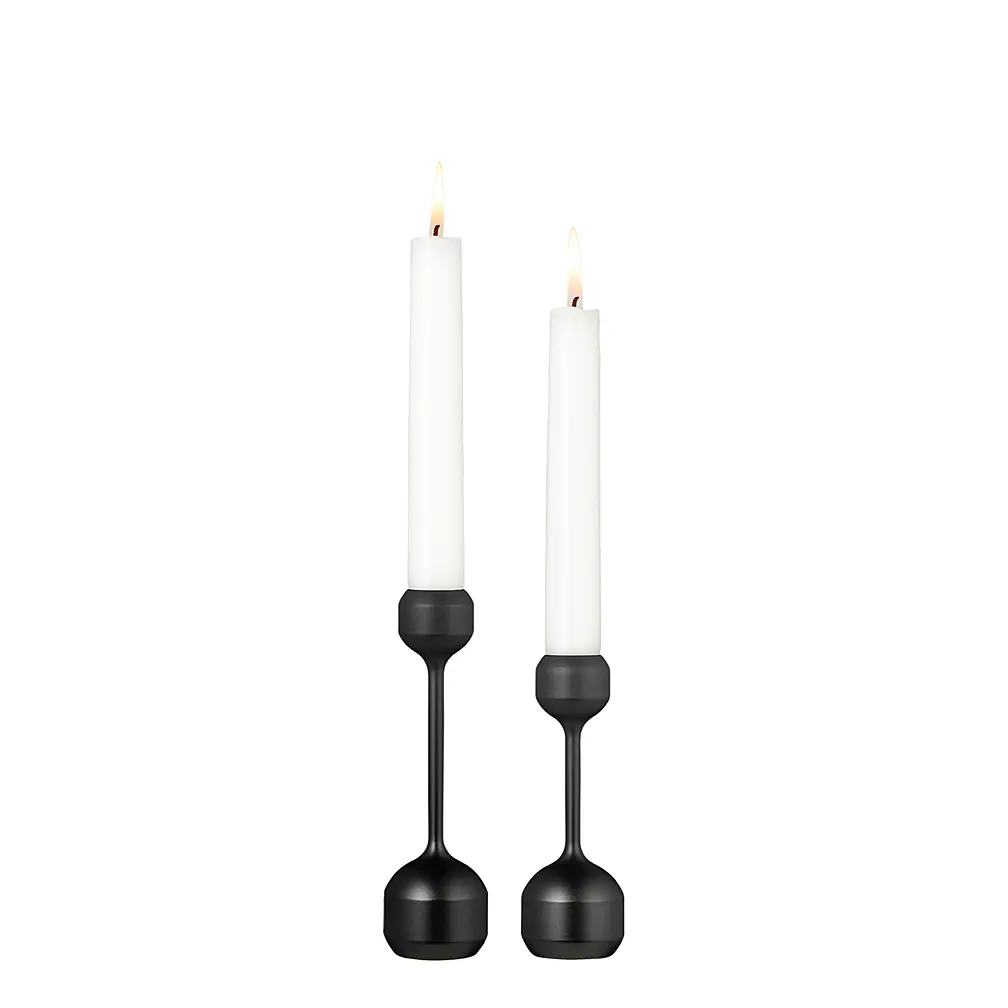 Набор из 2 подсвечников Silhouette, 12 см и 14,5 см от Lind DNA