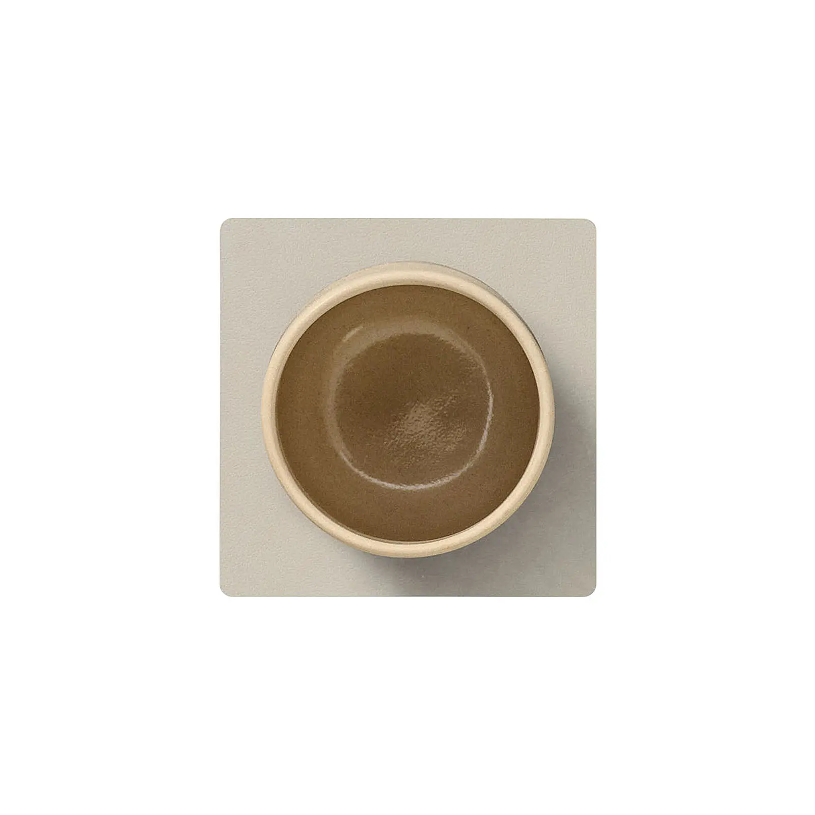 Подставка под стаканы и кружки Square Oyster White, 10x10 см