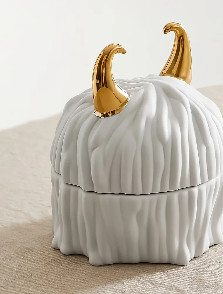 Набор из 4 мини-тарелок в декоративной ёмкости Haas Lynda, 11 см от L'Objet