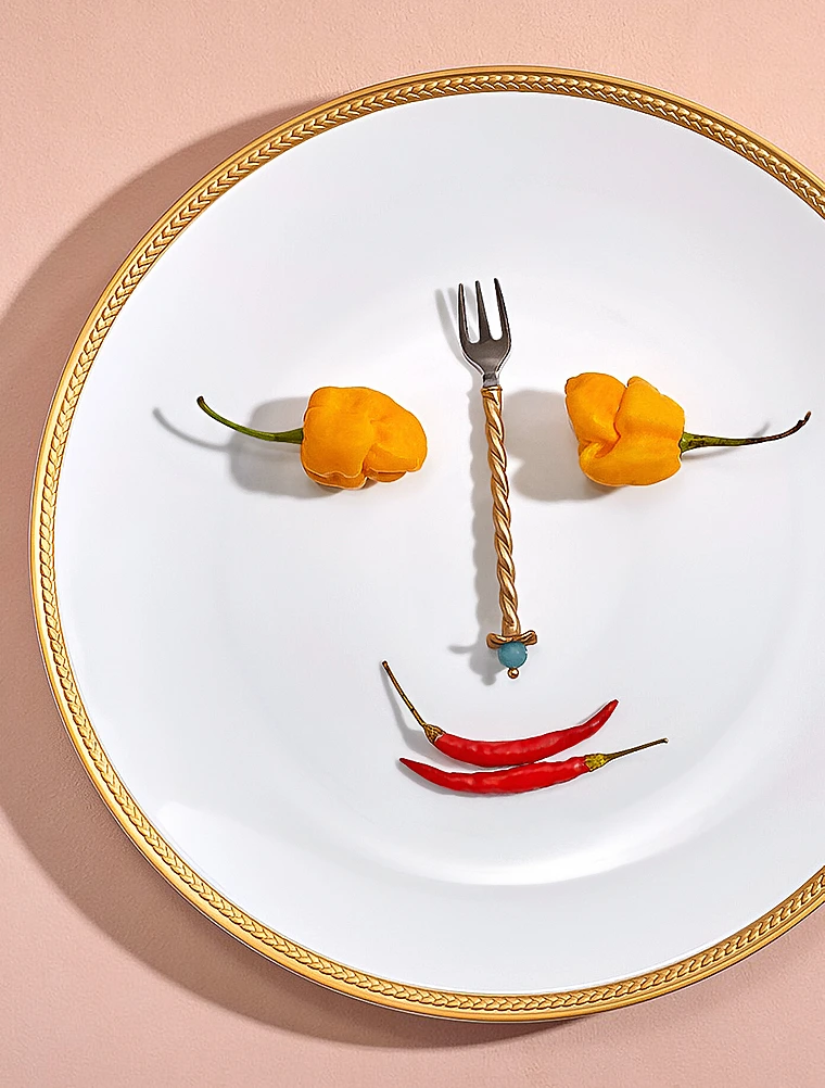 Набор из 4 десертных вилок Venise, 10 см от L'Objet