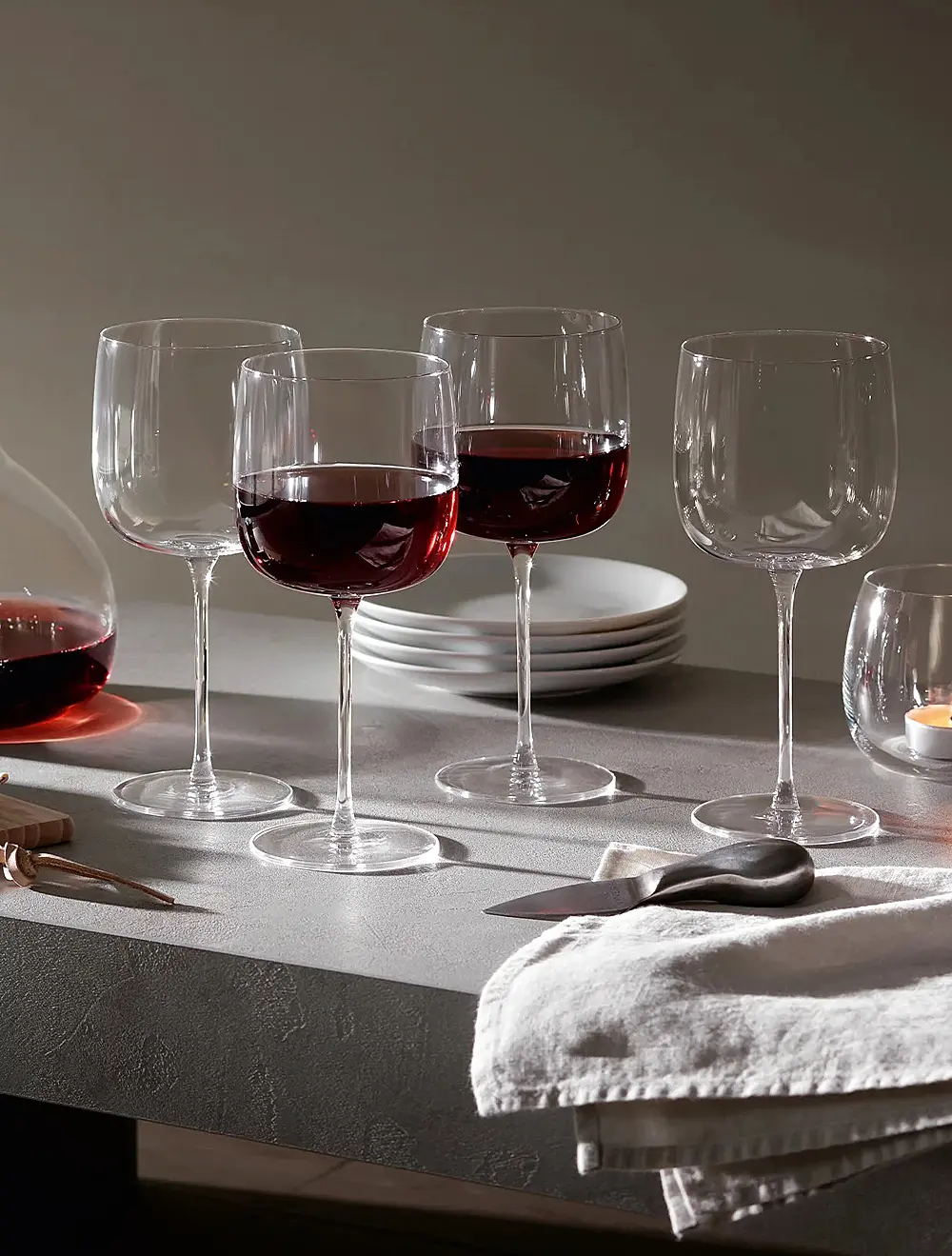 Набор из 4 бокалов для красного вина Borough, 450 мл