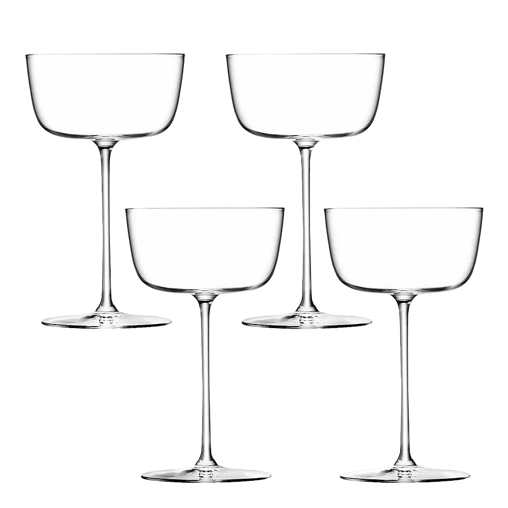 Набор из 4 бокалов для шампанского и мартини Borough, 240 мл от LSA International