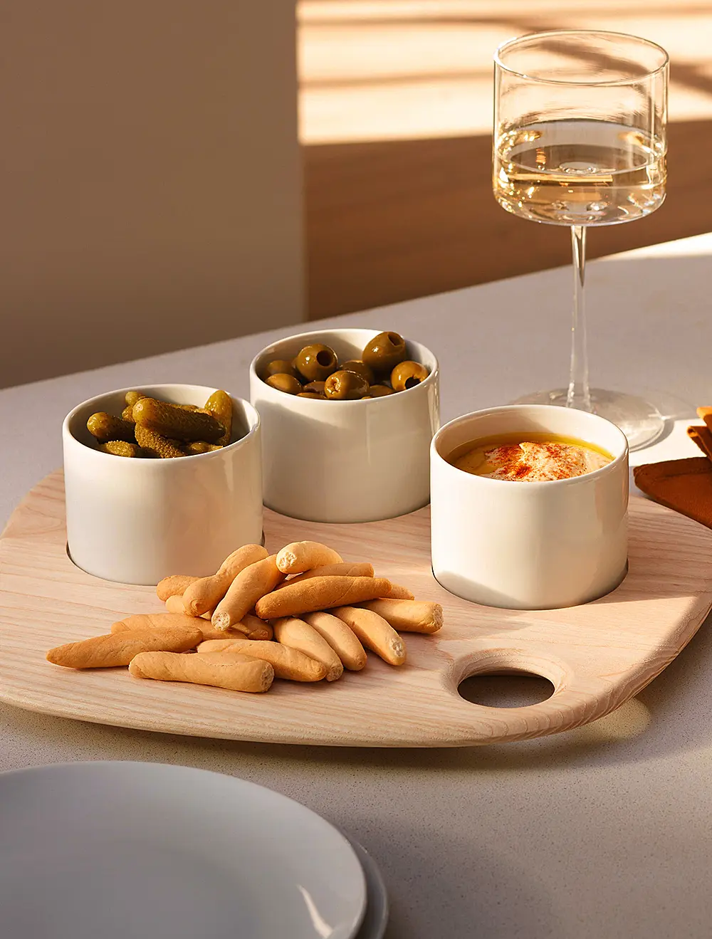 Набор из 3 чаш на подносе Palette