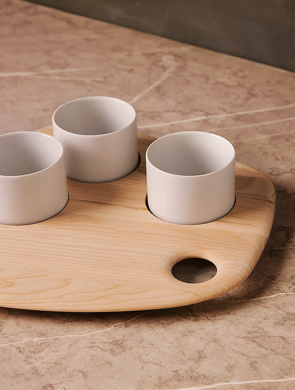 Набор из 3 чаш на подносе Palette