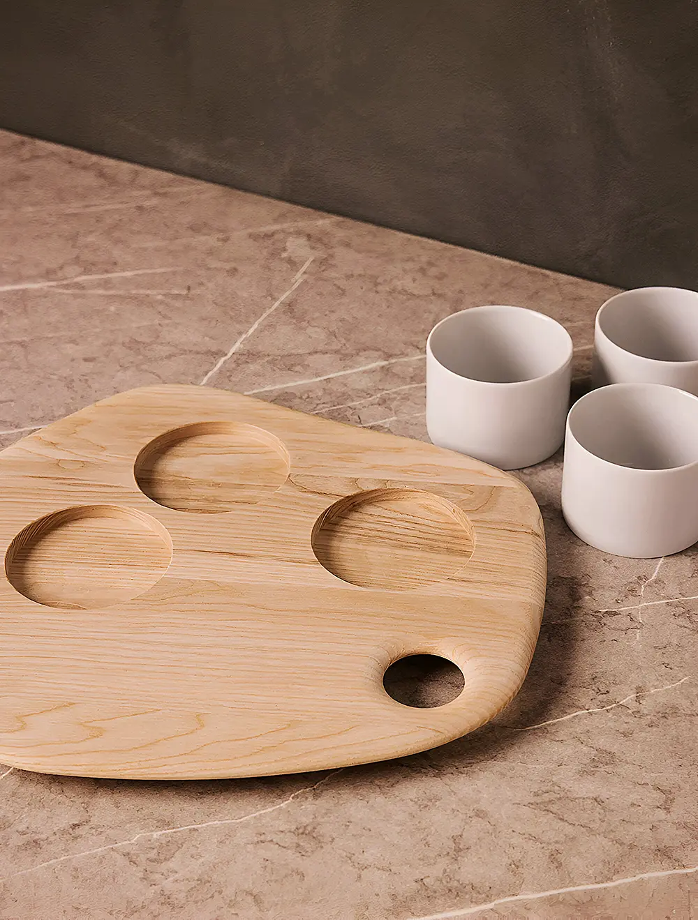 Набор из 3 чаш на подносе Palette