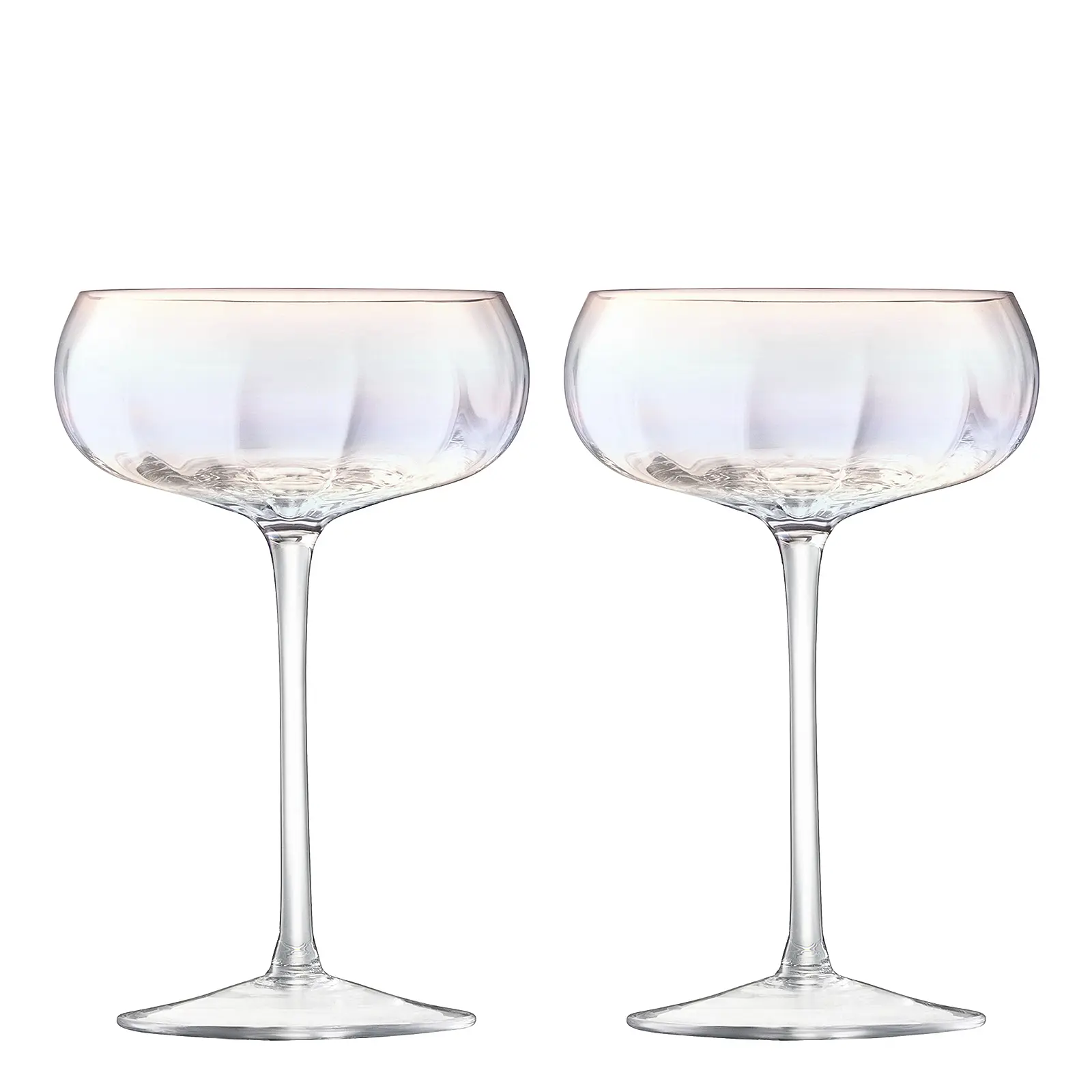 Набор из 2 бокалов для шампанского и мартини Pearl, 300 мл