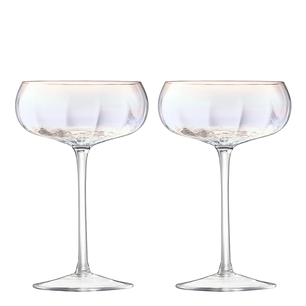Набор из 2 бокалов для шампанского и мартини Pearl, 300 мл от LSA International