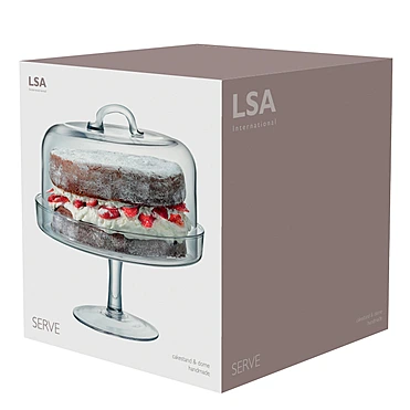 Тортовница на ножке с крышкой Serve, 26,5 см