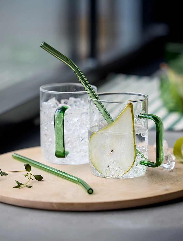 Набор из 4 трубочек для коктейлей со щёточкой Bar, 21,5 см от Lyngby Glas