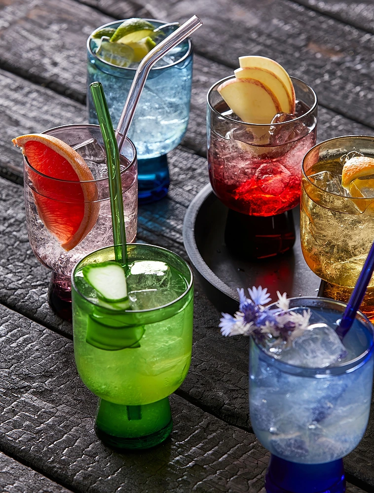 Набор из 4 трубочек для коктейлей со щёточкой Bar, 21,5 см от Lyngby Glas