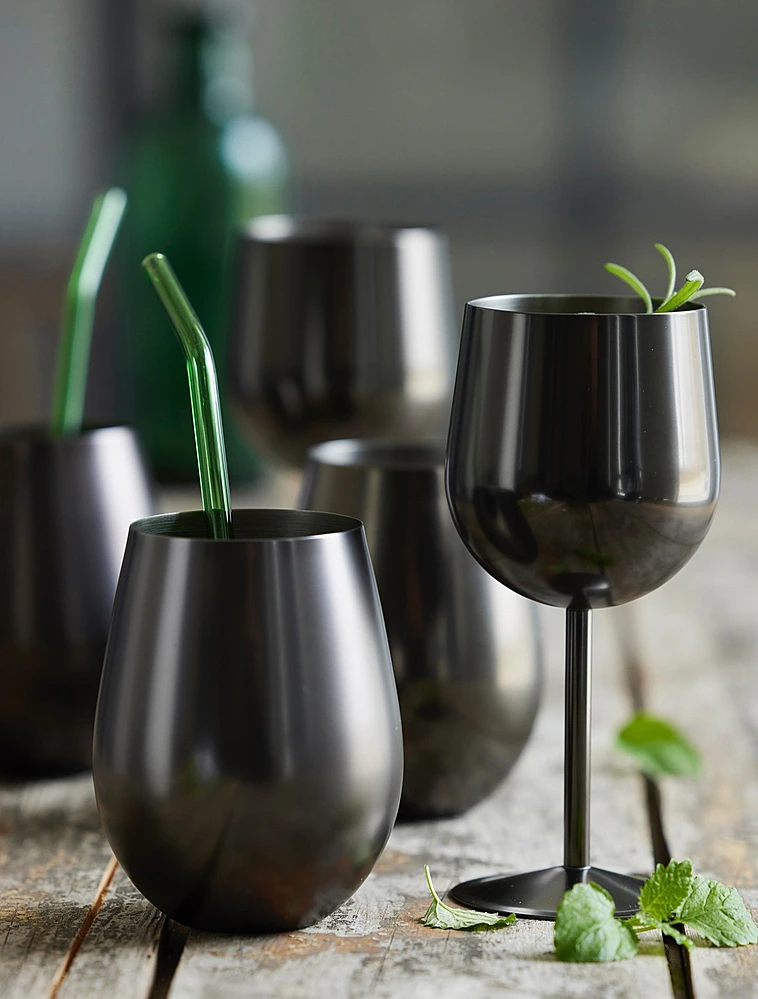 Набор из 4 трубочек для коктейлей со щёточкой Bar, 21,5 см от Lyngby Glas