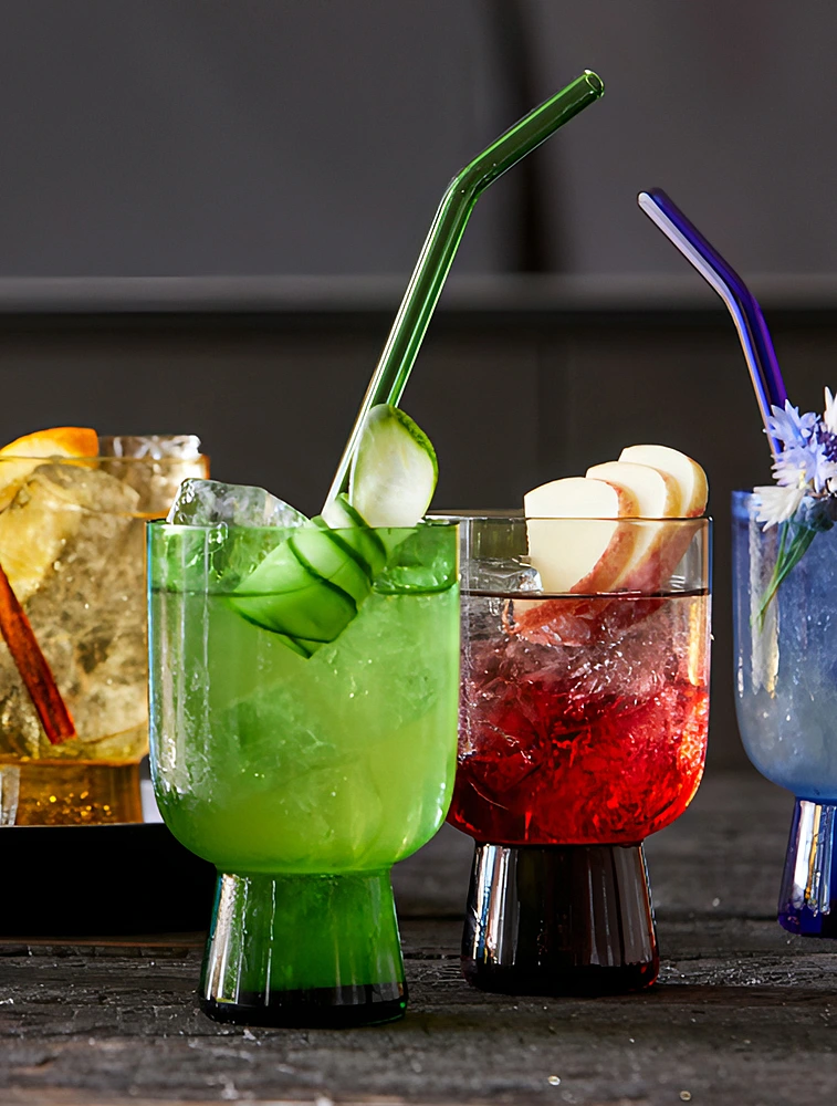 Набор из 4 трубочек для коктейлей со щёточкой Bar, 21,5 см от Lyngby Glas