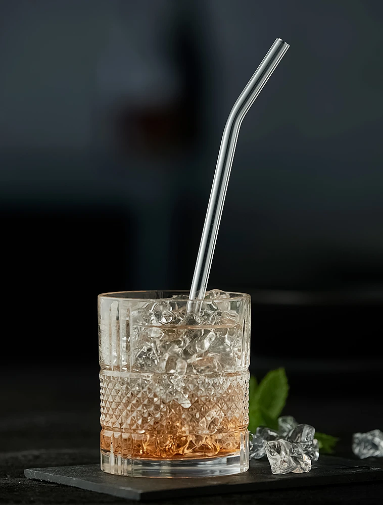 Набор из 4 трубочек для коктейлей со щёточкой Bar, 21,5 см от Lyngby Glas