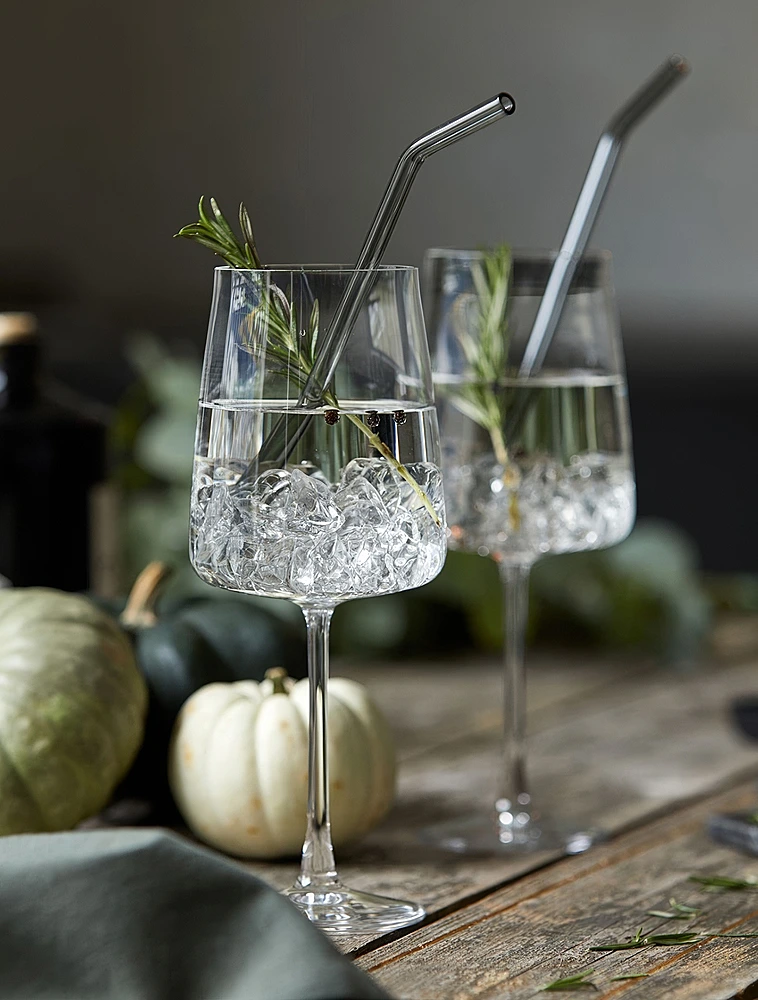 Набор из 4 трубочек для коктейлей со щёточкой Bar, 21,5 см от Lyngby Glas