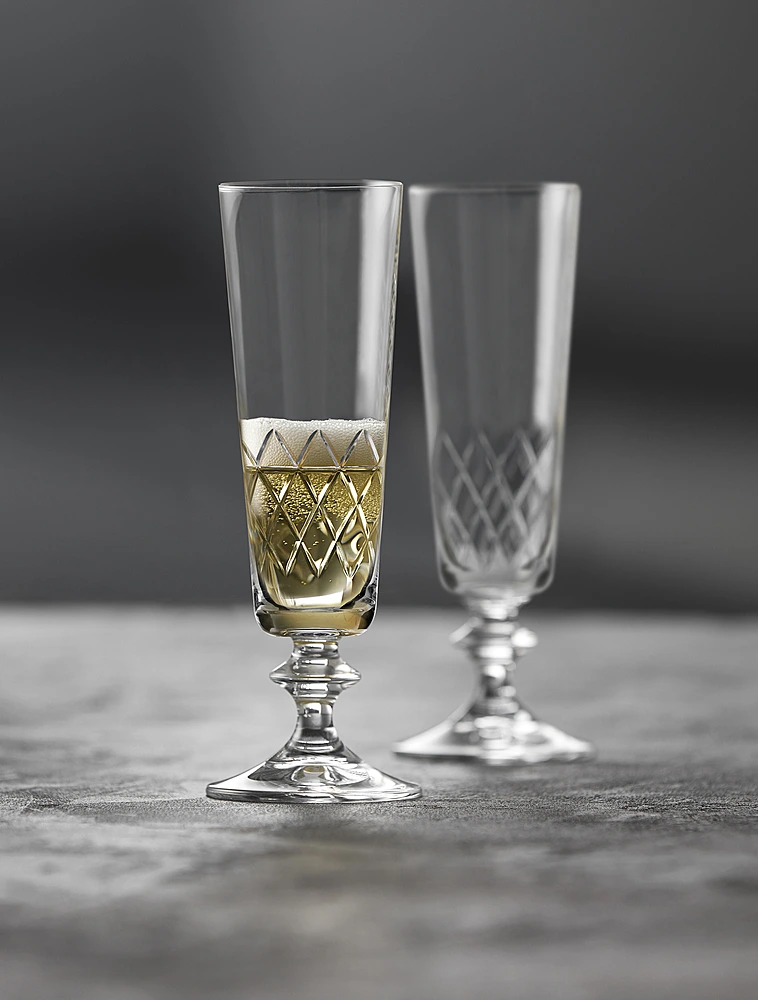 Набор из 2 бокалов для шампанского Eaton, 160 мл от Lyngby Glas