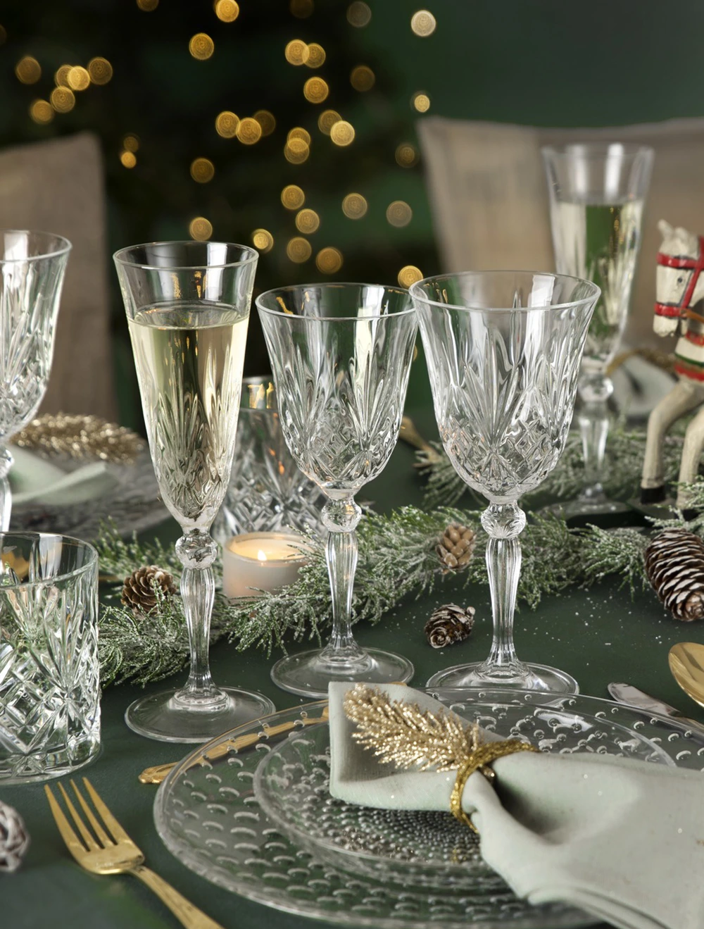 Набор из 4 бокалов для шампанского Melodia, 160 мл