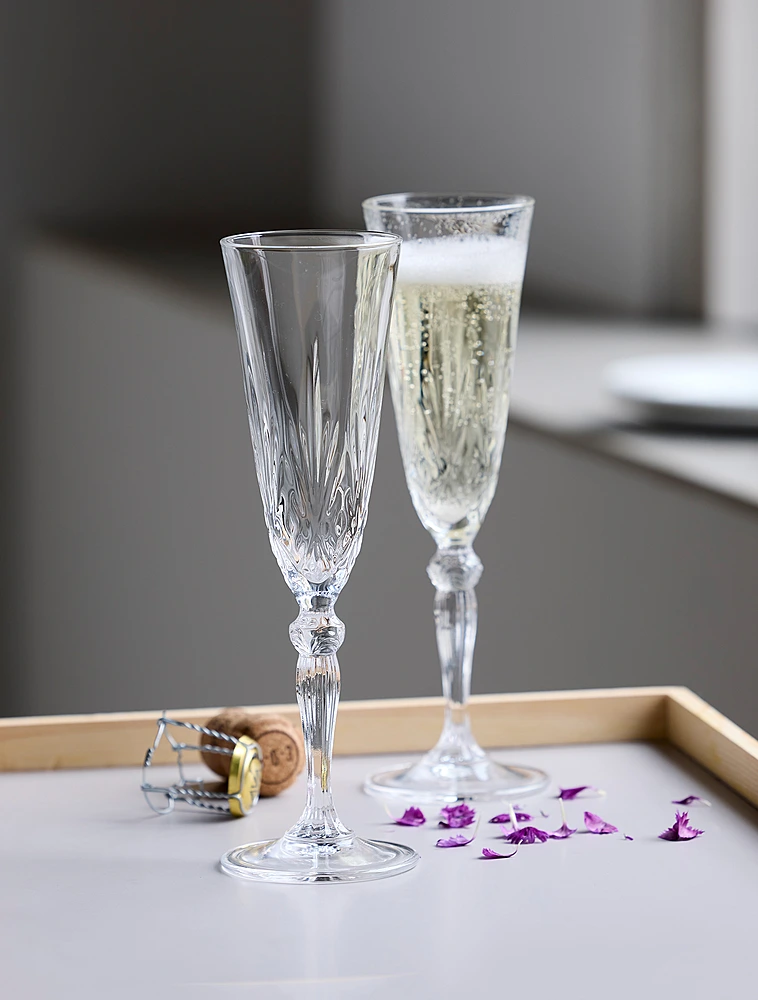 Набор из 4 бокалов для шампанского Melodia, 160 мл от Lyngby Glas