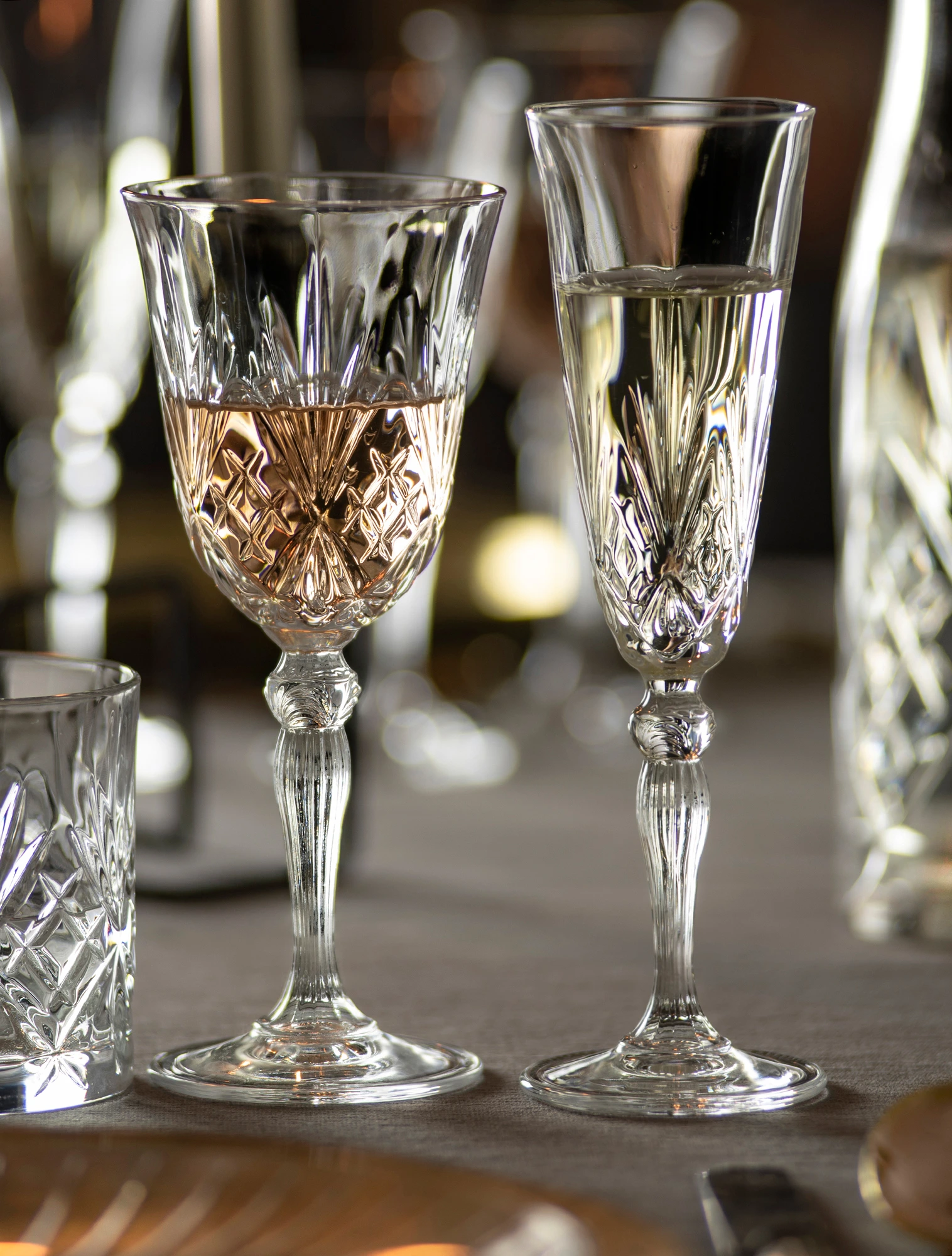 Набор из 4 бокалов для шампанского Melodia, 160 мл