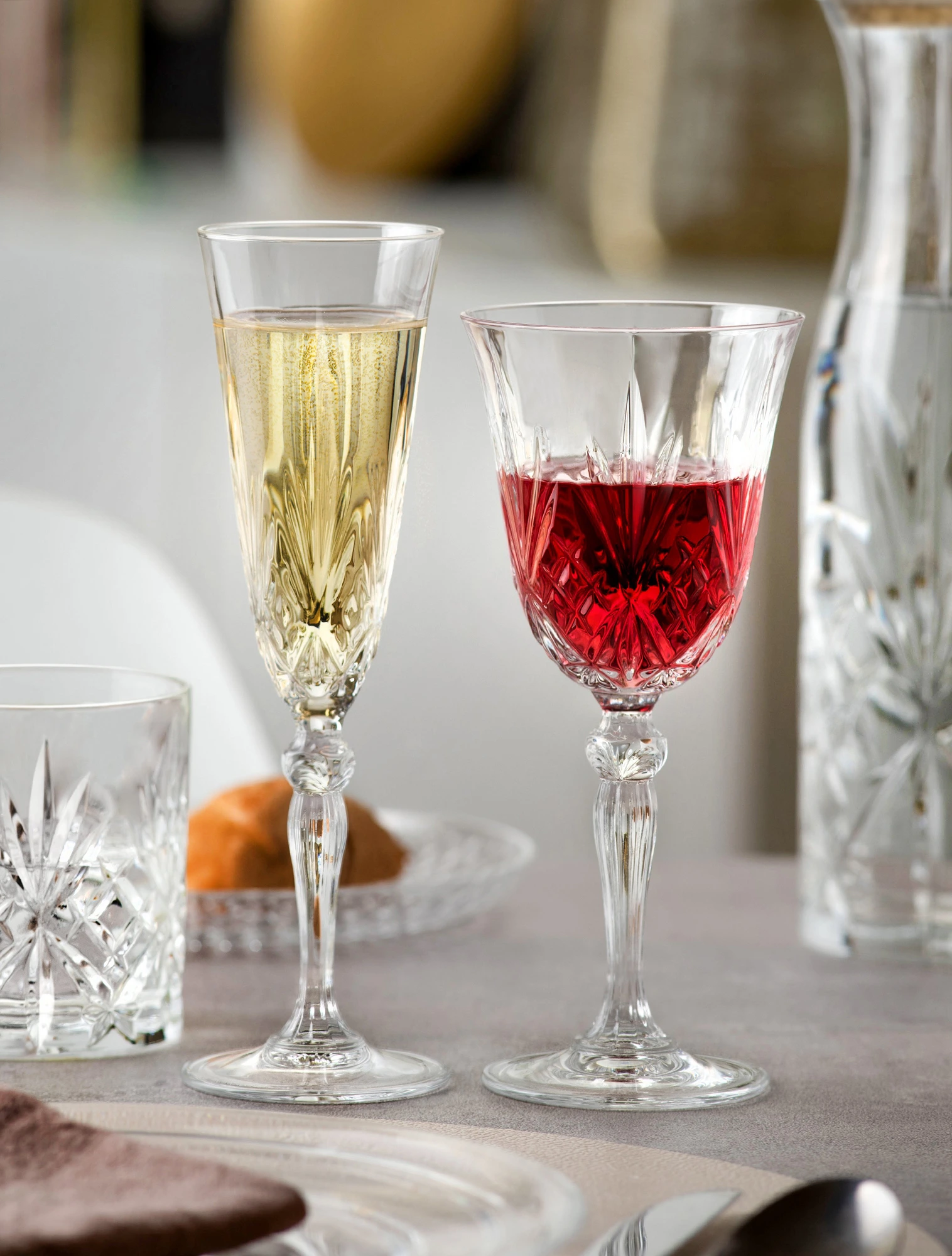 Набор из 4 бокалов для шампанского Melodia, 160 мл