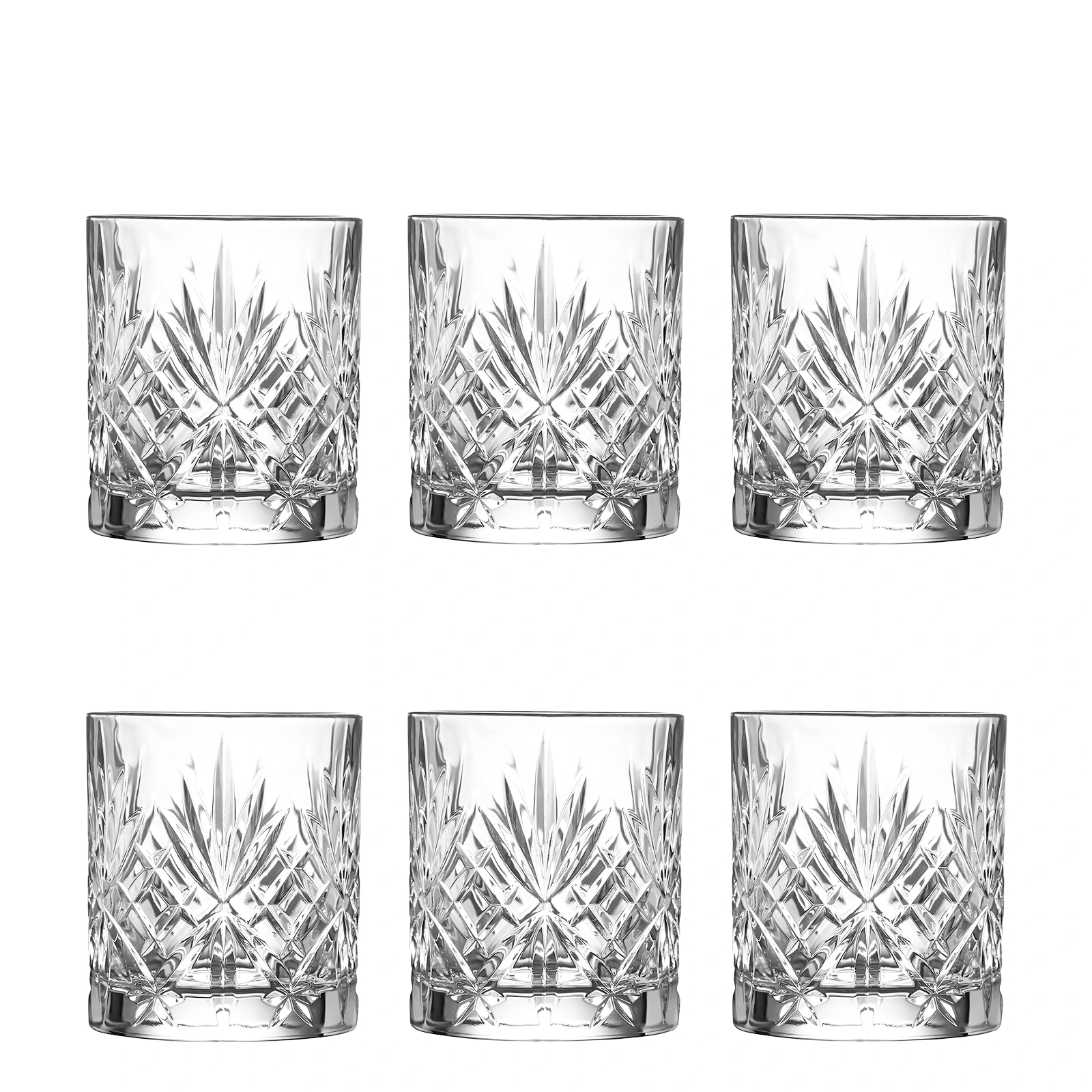 Набор из 6 стаканов для виски Melodia, 310 мл