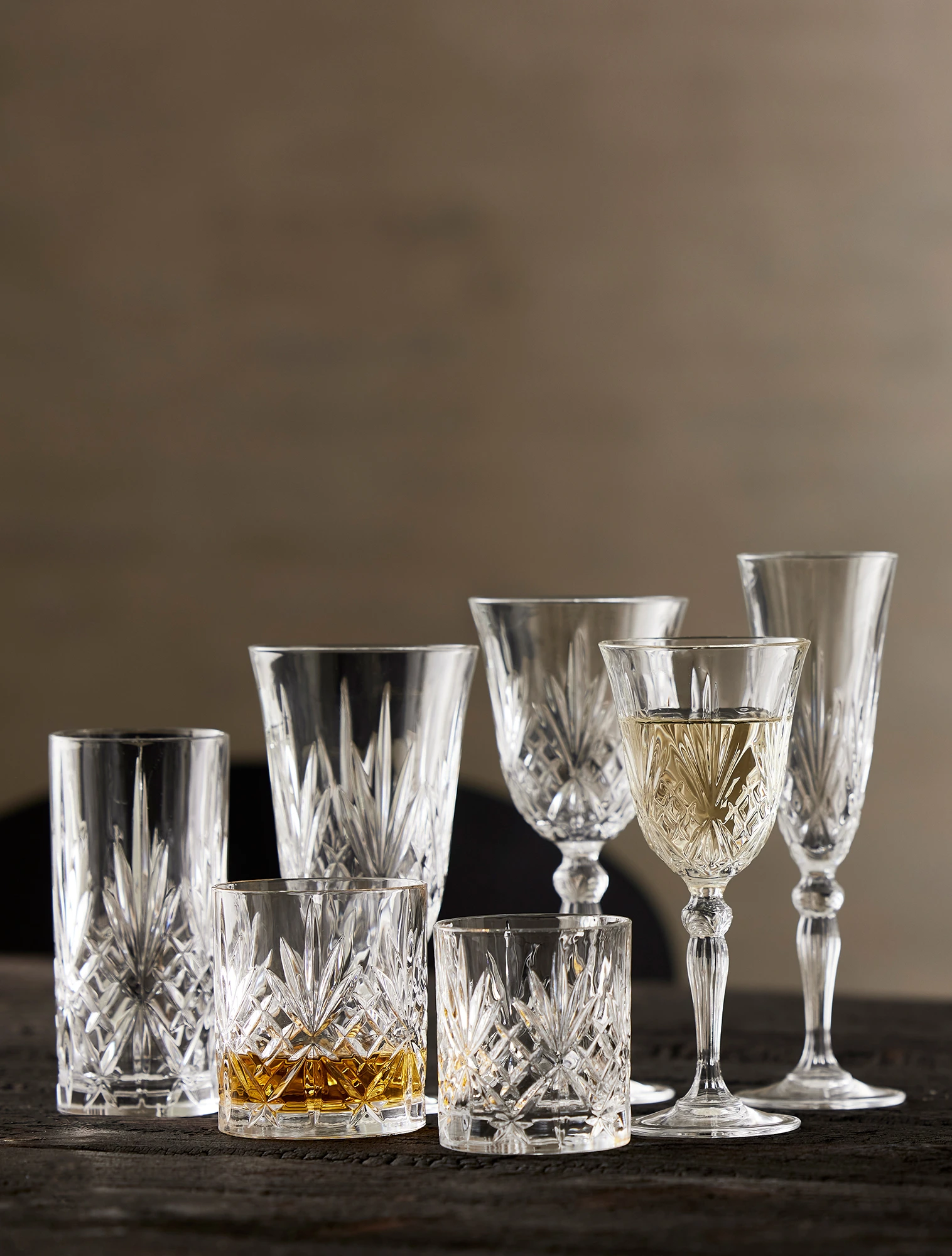 Набор из 6 стаканов для виски Melodia, 310 мл