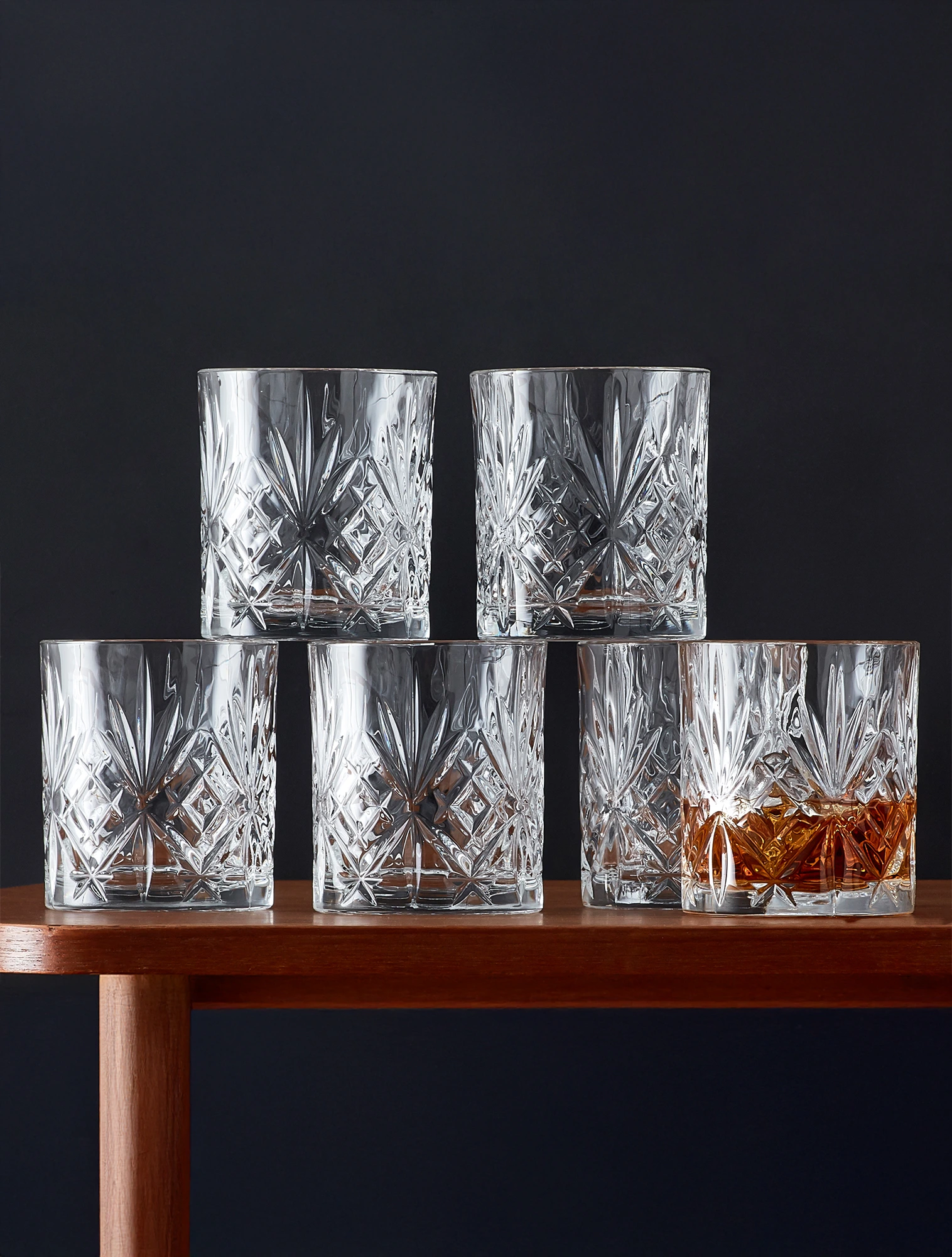 Набор из 6 стаканов для виски Melodia, 310 мл